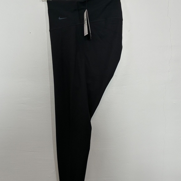 Nike Zenvy $110 Plus Size Ribbed High Waisted Dri-FIT Leggings Black 1X - Picture 14 of 16